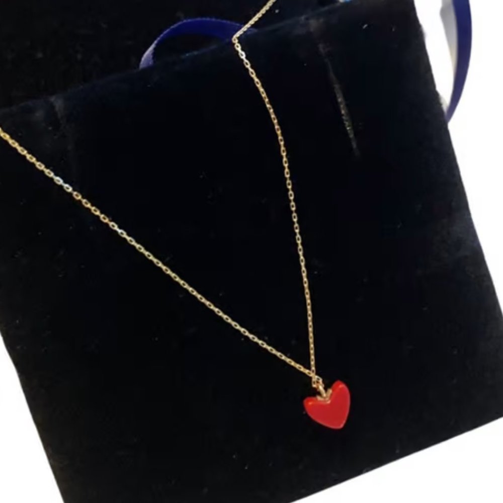 AHKAH Thiran Heart Necklace - 18k Yellow Gold